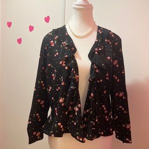 Miss Selfridge 🍒 Cherry Print Blazer Jacket